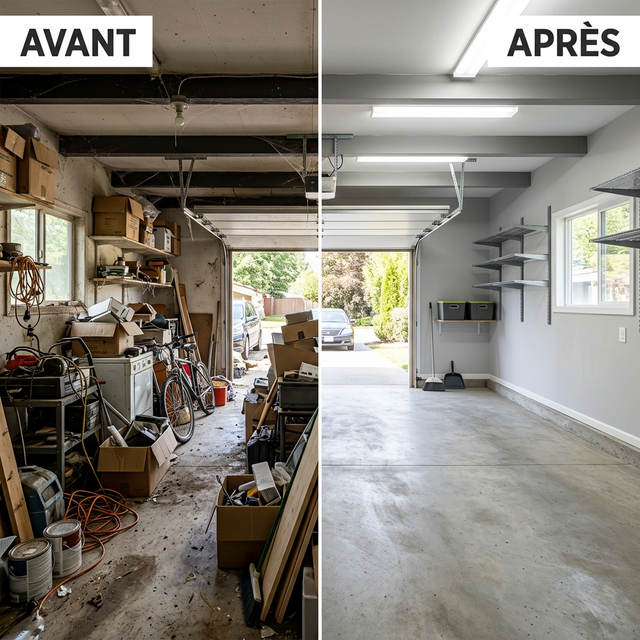 Vide grenier avant après - Garage à Uccle